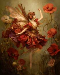 Vintage Poppy Fairy