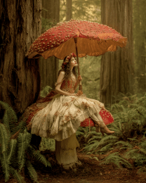 Fairy Caught in the Rain