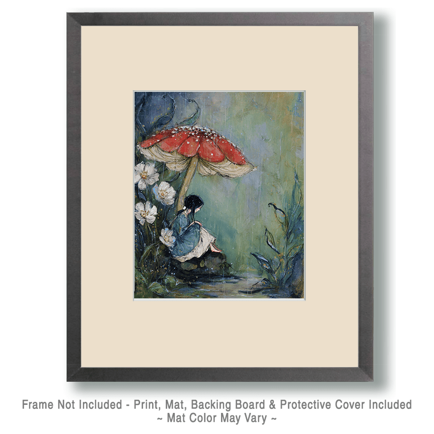 Fairy Waiting Out the Rain Art