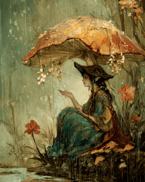 Fairy Hoping the Rain Ended