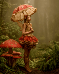 Fairy Watching a Storm Come In