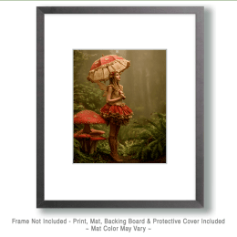 Fairy Watching a Storm Come In Art