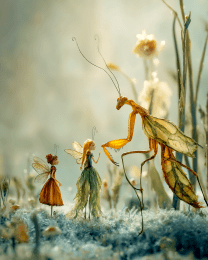 Fairy Showing that Mantis Can Be Friends