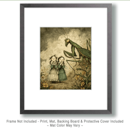 Fairies Afraid of Mantis Art