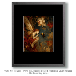 Fairy Chatting with Bumblebbe Art