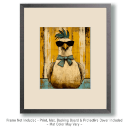 Vintage Cool Chicken Art