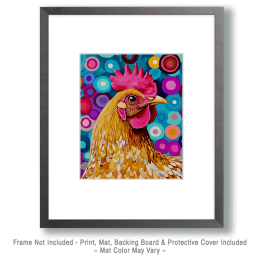 Pop Art Chicken Print