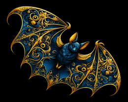 Flying Bat Filigree