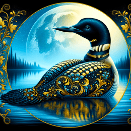Full Moon Loon Filigree