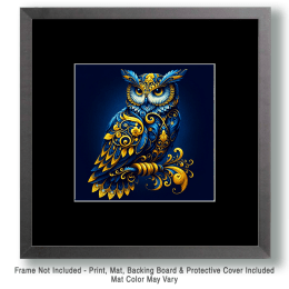Owl Filigree Art