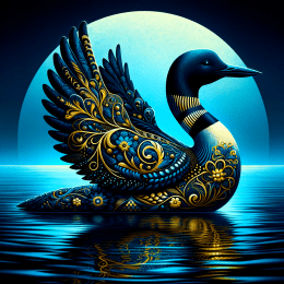 Evening Loon Filigree