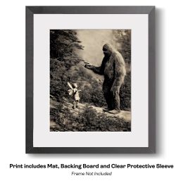 Bigfoot Fairy Newspaper Sensation art print