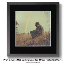 Bigfoot is a Softie at Heart art print