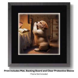 Puppy- Nighttime Prayers art print