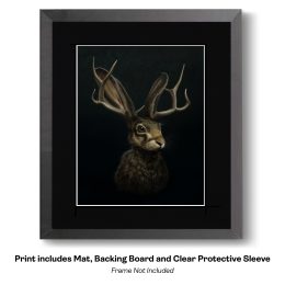 Official Jackalope Portrait ART PRINT