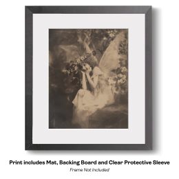Early Photo Evidence Victorian Era Fairy art print