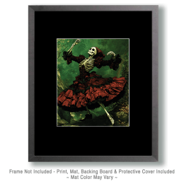 Goth Dancing Skeleton Art
