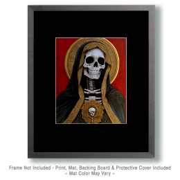 Goth Skeleton Madonna Art