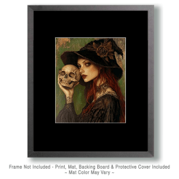 Goth Witch & Skull Art