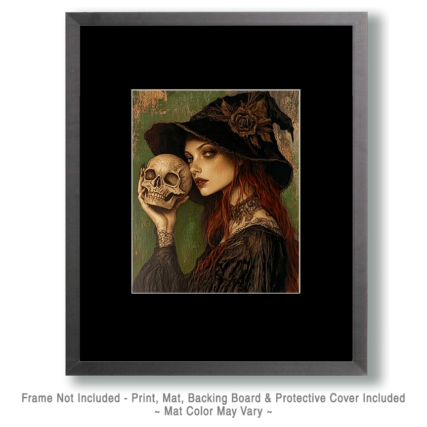 Goth Witch & Skull Art