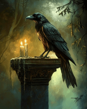 Goth Raven Still-Life