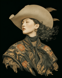International Cowgirl 10 art print