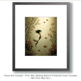 Lucy the Mermaid Art