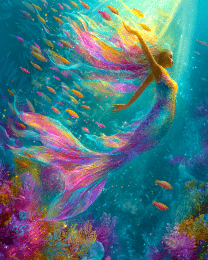Fabulous Flowing Mermaid