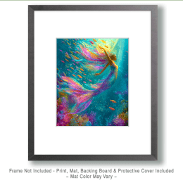 Fabulous Flowing Mermaid Art