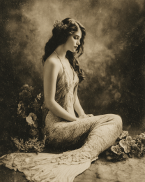 Antique Mermaid Photo