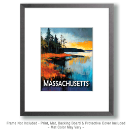 Evening Estuary Massachusetts Souvenir Art