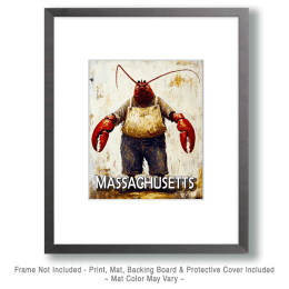 Lobsterman Massachusetts Souvenir Art