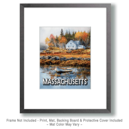 Lobsterman's Home Massachusetts Souvenir Art