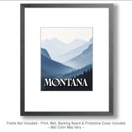 Rocky Mountains Misty Morning Art