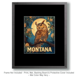 Rocky Mountain Great Horned Owl Art