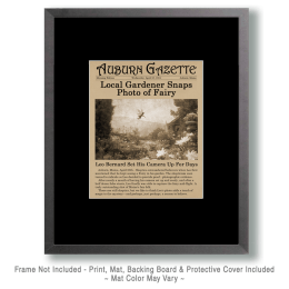 Antique Newspaper Article About Fairies Art