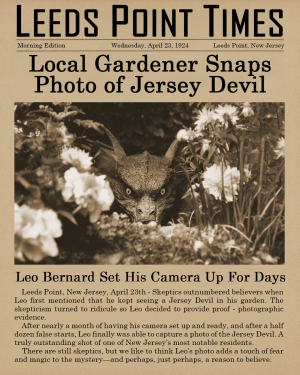 Antique Newspaper Article About the Jersey Devil