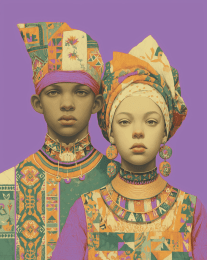 African Portraits 5 art print