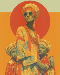 African Portraits 4 art print