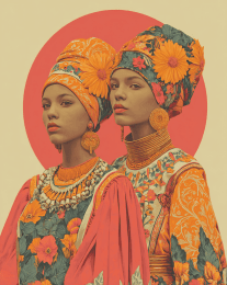 African Portraits 9 art print