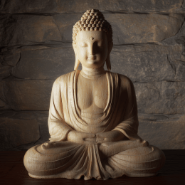 Alabaster Buddha art print