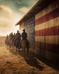 American Life-The Boys on a Sunday Ride art print