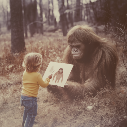 Bigfoot is a Muse art print