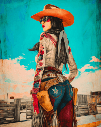 Cowgirl Candy art print