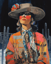 Cowgirl Cassie art print