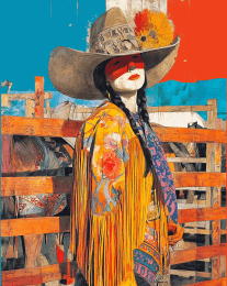 Cowgirl Tanya art print