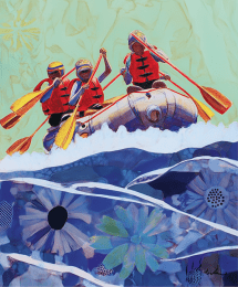 Beautiful Day for Rafting art print
