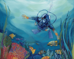 Seeing the Reef Scuba Style art print