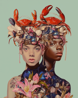 Maximalist Keepers of Crabs art print