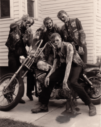 Vintage Jersey Devils Bike Club Zombies Photo art print